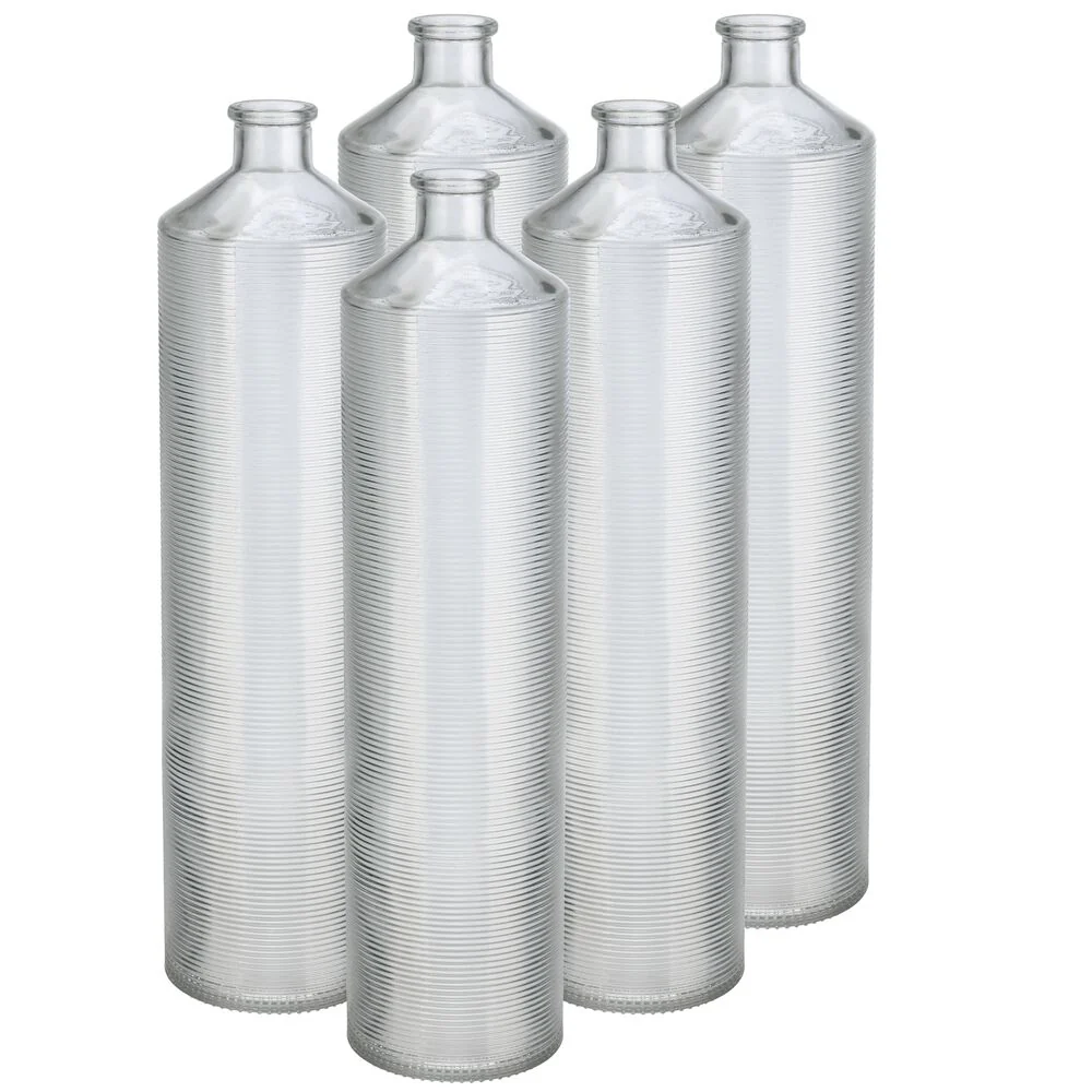 bev by BLACK+DECKER™ Cocktail Maker Glass Liquor Dispenser Bottles, Dishwasher Safe, 5 Pack