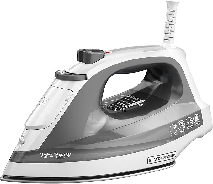 Light ‘N Easy™ Compact Steam Iron; Anti-Drip; Grey