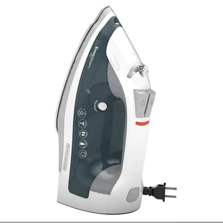One Step Steam Iron with EvenSteam Stainless Steel Soleplates and SmartSteam Control; Grey
