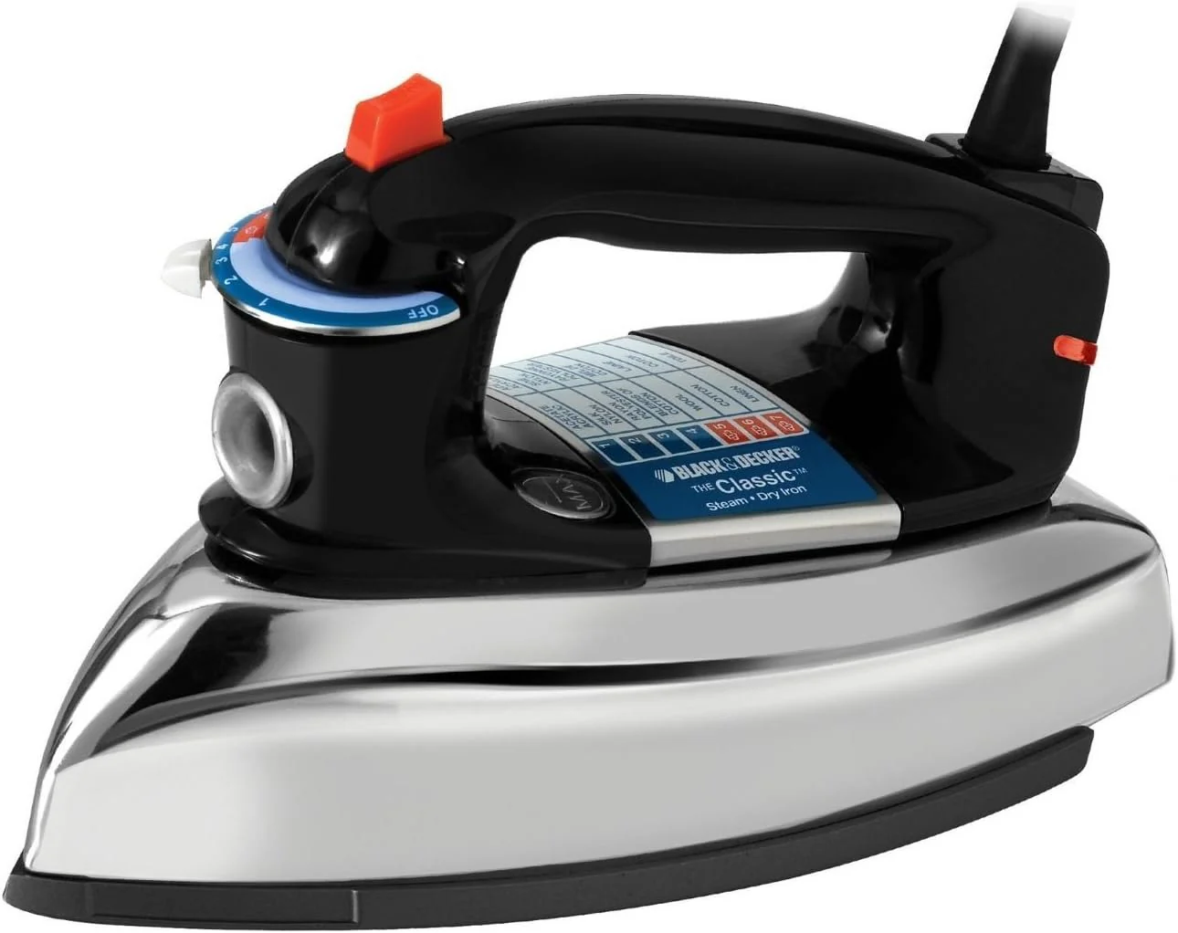 Classic Iron with Aluminum Soleplate