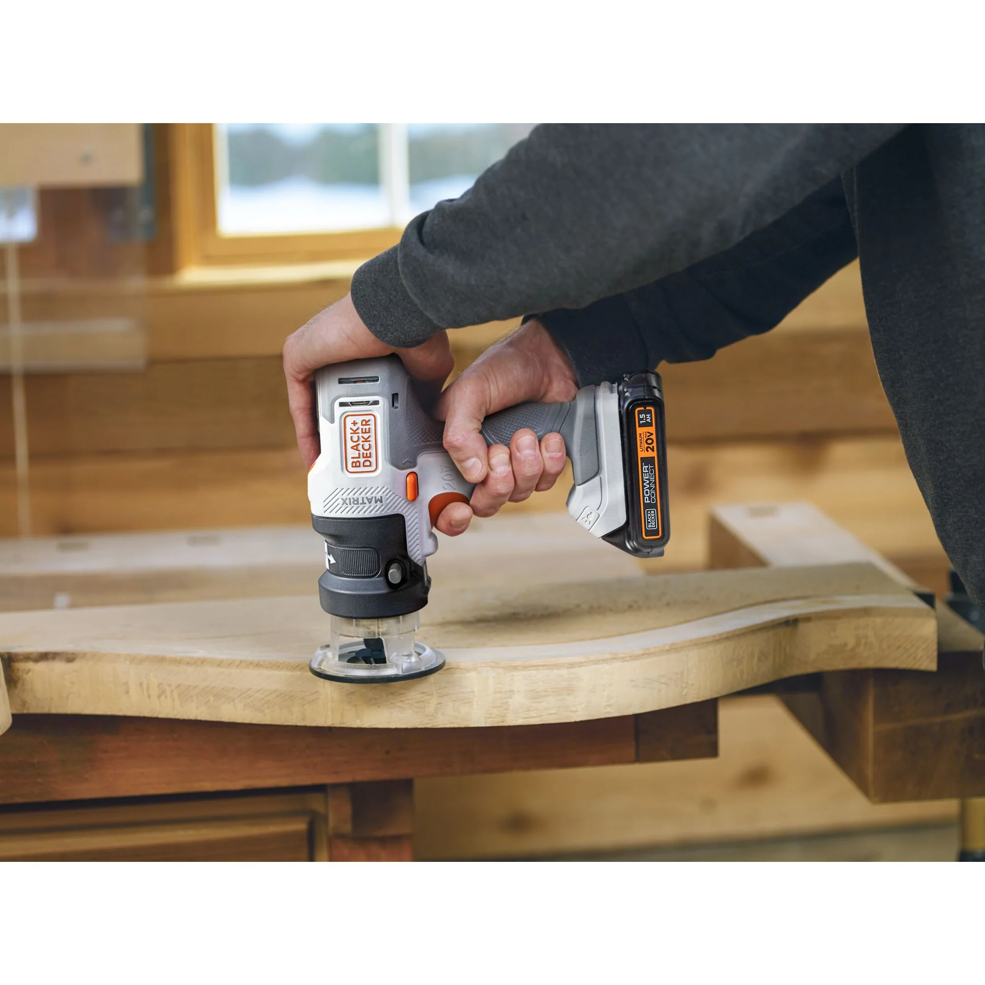 20V MAX *POWERCONNECT™ MATRIX™ Cordless Drill and 6-Piece Power Tool Combo Kit, Battery and Charger Included (White)