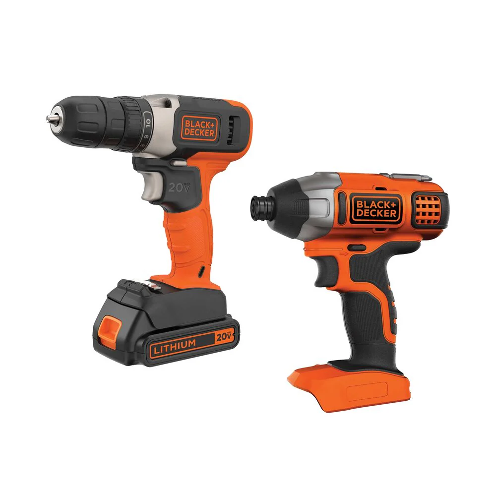 20V MAX* POWERCONNECT™ Cordless Drill and Impact Driver Combo Kit, Battery and Charger Included