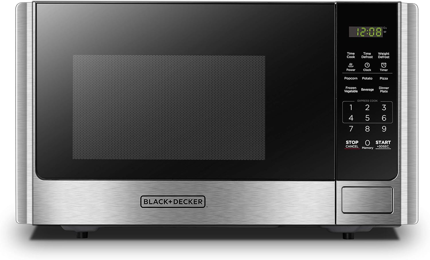 0.9-cu ft 1000-Watt Countertop Microwave (Stainless Steel)
