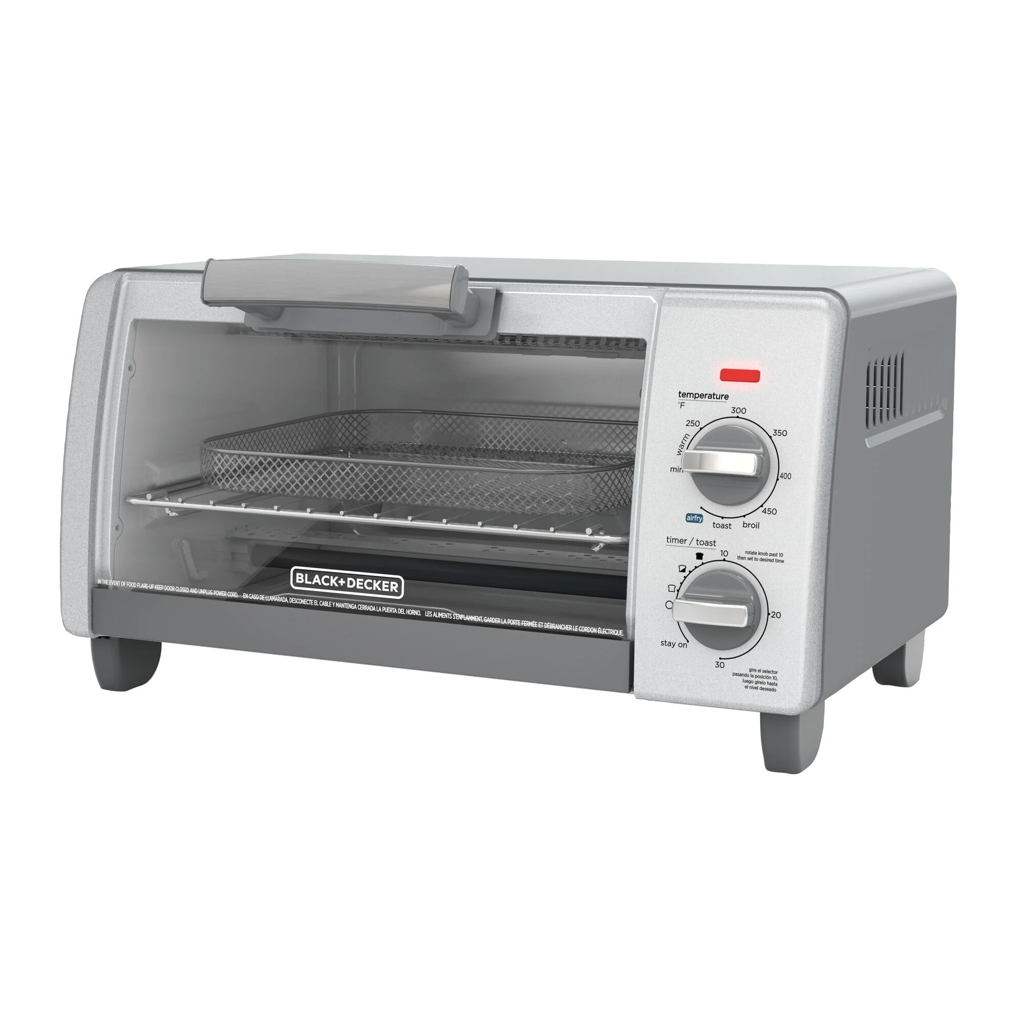 Crisp 'N Bake™ Air Fry Toaster Oven; 4-Slice; Gray