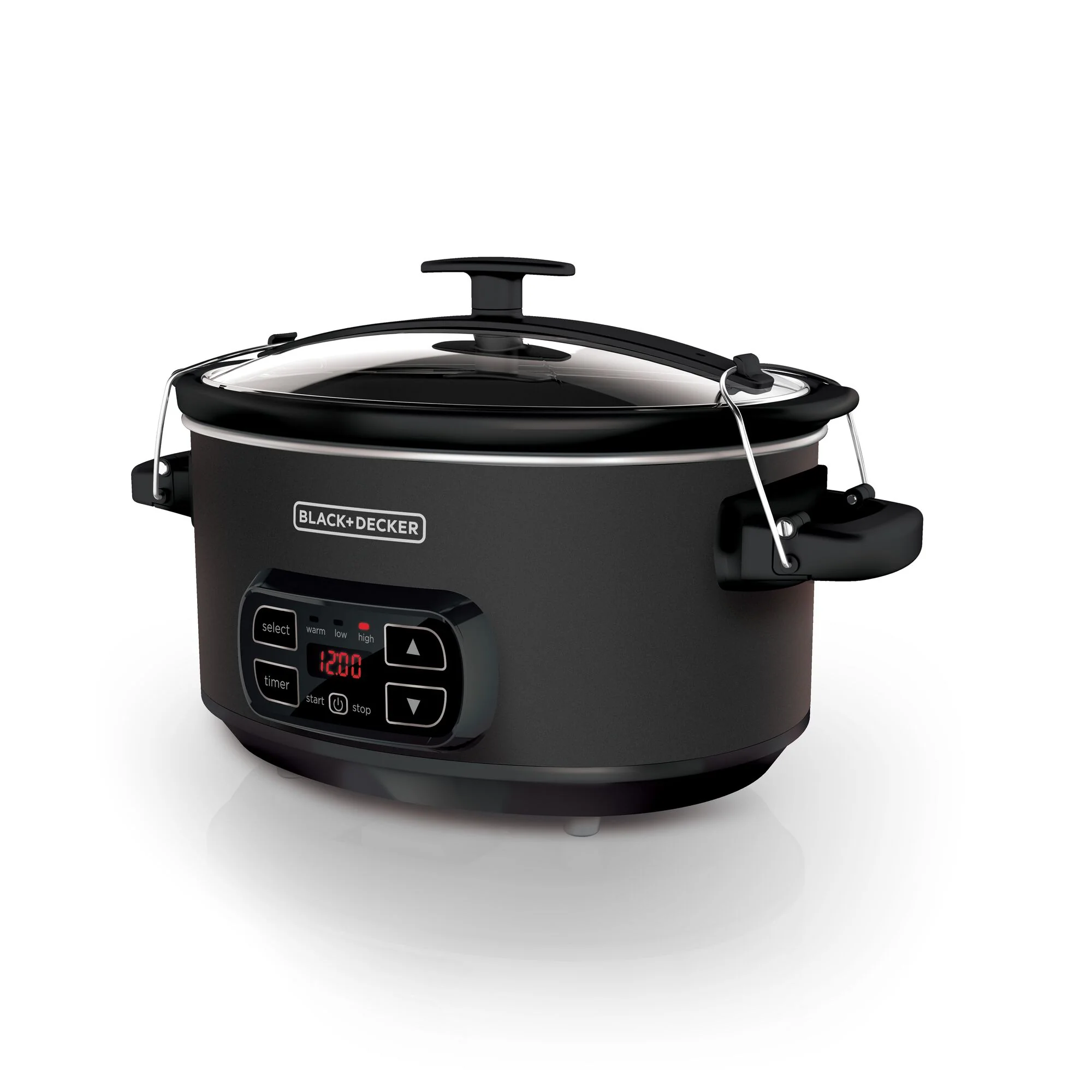 7-Quart Digital Slow Cooker with Chalkboard Surface; Slate