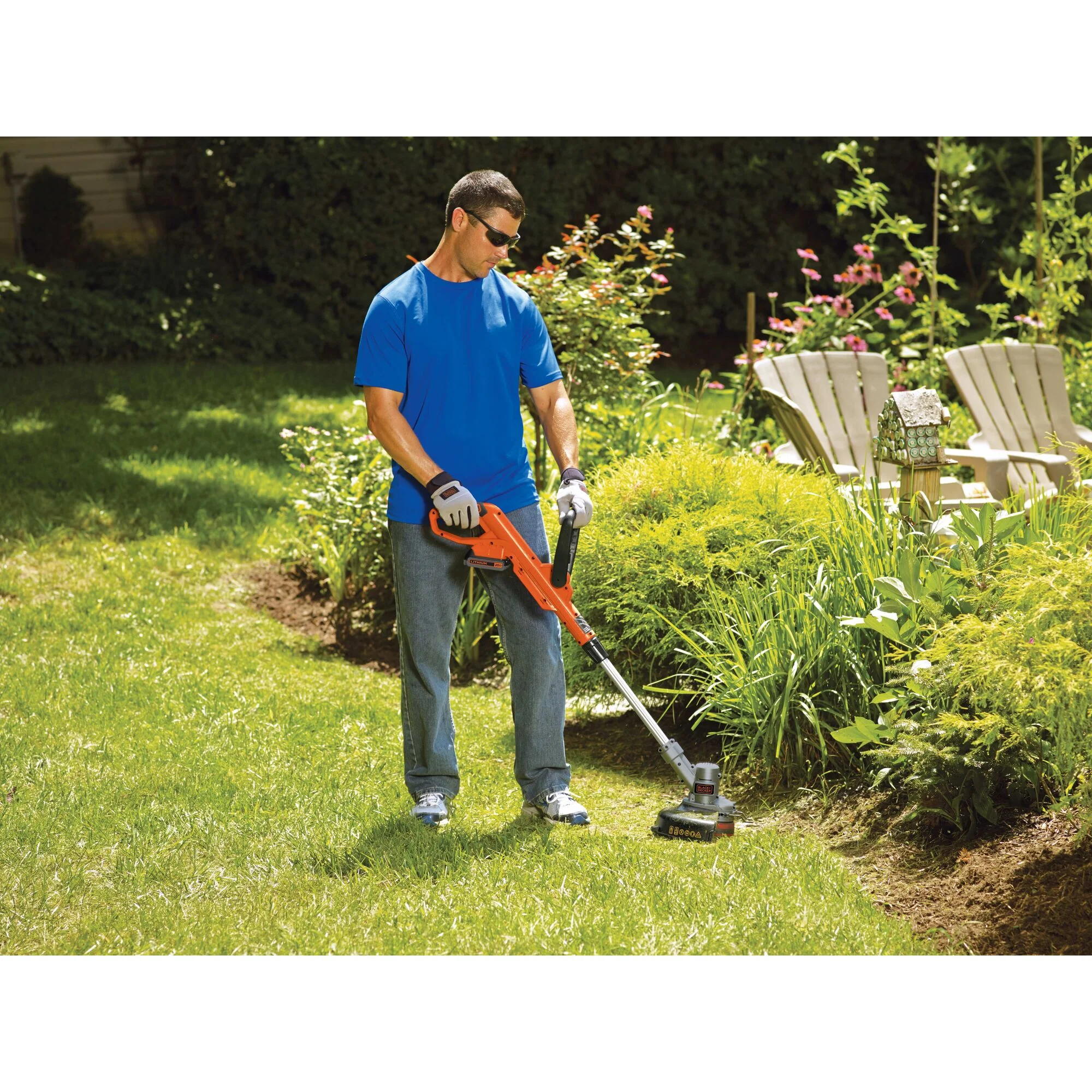 20V MAX* POWERCONNECT™ Cordless 2-in-1 String Trimmer and Edger With Auto Spool Feed, Battery and Charger Included