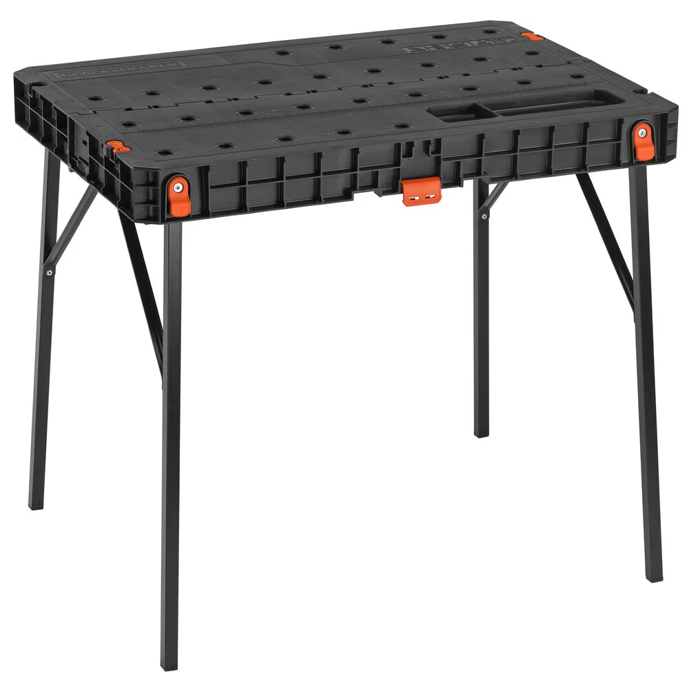 Foldable Workbench, 33.5 in. x 23.5 in. x 29 in., Black
